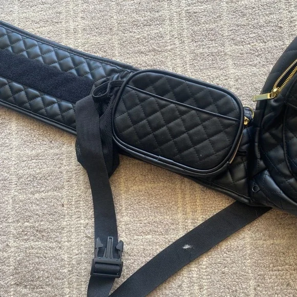 Tushbaby Quilted Black Hip Carrier - Picture 2 of 9